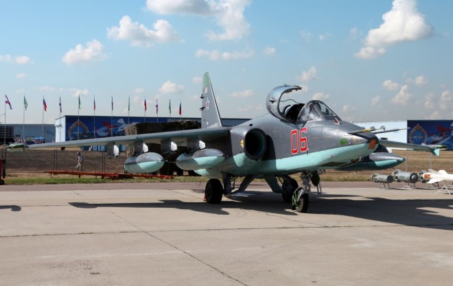 СУ-25, состоящий на вооружении Украины