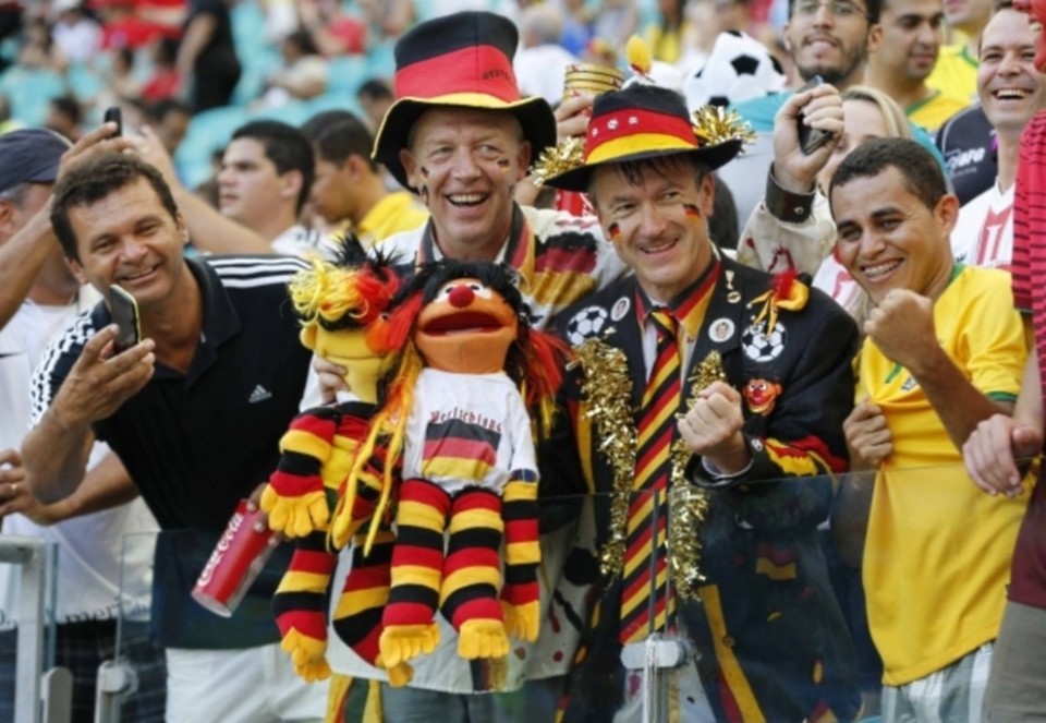 Болельщики сборной Германии довели свою команду в этот раз до финала