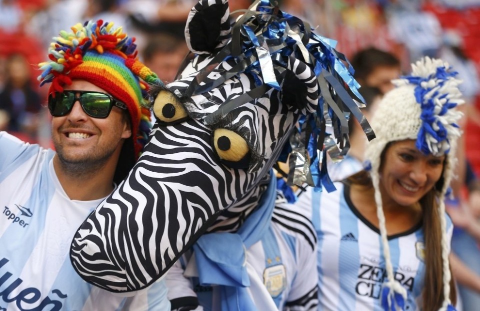 13 июля эта зебра болела в финале за Аргентину