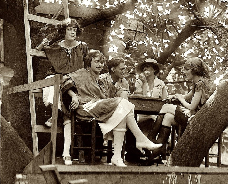 «Клуб Крэйзи Кэт» считался школой рисования и нелегальным баром на дереве в Вашингтоне